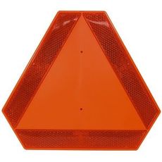 Plast varseltrekant for saktegående kjøretøy, lett og effektiv.