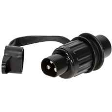 Holdbar 3-polet støpsel designet for pålitelig bruk i tunge kjøretøy.