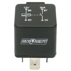 Vekslingsrelé 4-Pol 12V 30A, perfekt for sikker strømstyring.