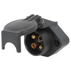 Fire-polet skjøteuttak, ideelt for diverse elektriske installasjoner og tilkoblinger.