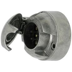 Aluminium 7-polet skjøteuttak med tåkelysbryter og høy IP-kode for utendørs bruk.