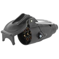 Skjøteuttak 7-pol for kabel med kraftig IP-beskyttelse, perfekt for utendørs bruk.