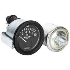 Oljetrykkmåler med sensor 12V, for å overvåke oljetrykknivåer.