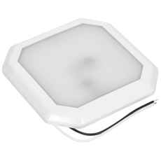 Firkantet led innvendig belysning 124mm, ideell for kjøretøy med 12V-24V system.