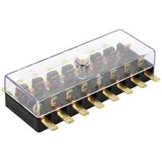 8-delt sikringsholder for Cera og blad, ideell for effektiv strømforsyning.