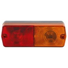 2-kammer baklys i lav profil, perfekt for kompakte kjøretøy og lastebiler.