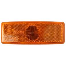 Posisjonslys fra Ajba, gul med dimensjoner 112 mm x 42 mm, for effektiv synlighet.