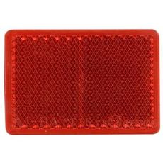 Rød selvklebende reflektor 39X57 mm for sterk synlighet.