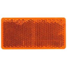 Selvklebende gul reflektor 35X71 mm for enkel installasjon.