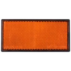 Større selvklebende reflektor i gult, 55X105 mm for økt sikkerhet.