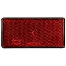 Rød reflektor 51X103 mm, selvklebende og synlig i alle miljøer.
