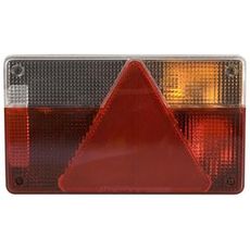 Langt baklys combi for høyre side, med hull for installasjon på kjøretøy.