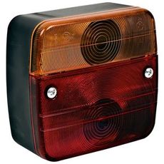 Baklys med skiltlykt, ideell for traktorer og kjøretøy.