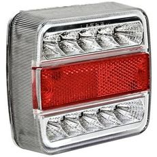 3-funksjons baklys 12V, for brems, blinklys og parkering, gir økt sikkerhet.