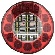 Rundt LED baklys 10-30V, kombinerer tåkelys og ryggelys for bedre sikt.