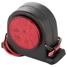 Posisjonslys LED 9-30V i rød og hvit, perfekt for traktorer og kjøretøyer.