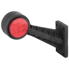 Posisjonslys LED 9-30V rød/hvit 45 graders design, ideell for sikkerhet.