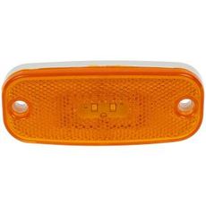 Gult LED posisjonslys 110 x 45 mm, perfekt for traktorer og maskiner.