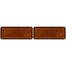 Reflekser i gult, selvklebende, størrelse 95x38 mm for bedre synlighet, to i pakken.