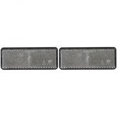 Selvklebende hvit refleks, 95x35 mm, for sikkerhet i mørke miljøer, 2-pack.