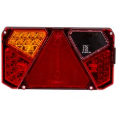 Venstre LED baklys 12-24V, tilpasset kabel for smidig installasjon.