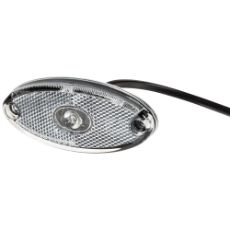 Hvitt Positionslys Flatpoint Ii Led, gir tydelig synlighet, 12-24V.