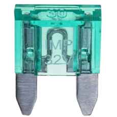 Mini flattsikring 30A, leveres i pakning med 10 for avanserte installasjoner.