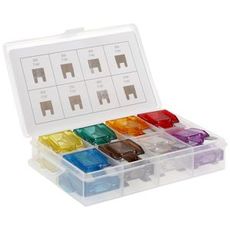 Maxi sortiment med sikringer, 24 stykker, for ulike behov.