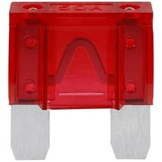 Rød maxi sikring på 50A, leveres i pakke med 5 stykker.