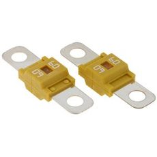 Gul midi sikring 60A, kompakt sikkerhetsløsning for elektriske installasjoner.