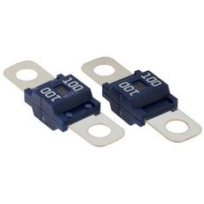 Blå midi sikring 100A, ideell for beskyttelse av elektriske kretser.