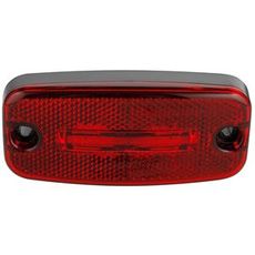 Rød LED-posisjonslys for 24V med en lengde på 5 meter.