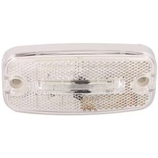 Hvit LED-posisjonslys for 24V med en lengde på 5 meter.