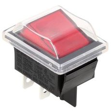 På/Av bryter 12V, større mål 28 mm x 36 mm, passer mange enheter.