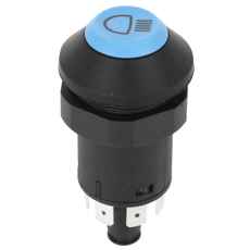 Trykknappbryter for tåkelys, nødvendig for sikt under vanskelige værforhold.