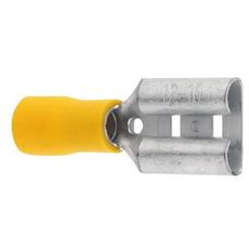 Kabelsko i gul farge, 9,5 mm, i pakke med 10 stykker.