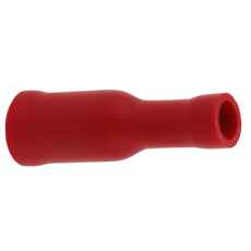 Rød rundstiftshylse hunn, 10 stykker - egnet for ulike applikasjoner innen bygg og reparasjon.