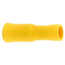Gul rundstifthylse, 10 stykker - perfekt for ulike konstruksjoner og reparasjoner.