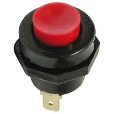 Plast trykknappsbryter for enkel bruk i kjøretøy.