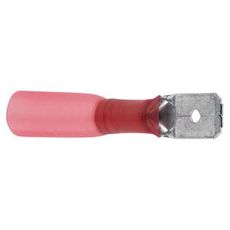 Røde vanntette flatstift, 10 stykker Han 6,35 mm, ideelle for sikkerhet.