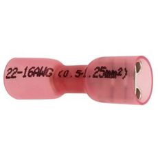 Vanntette flatstift i rødt, 10 stykker Hunn 6,6 mm, for optimale tilkoblinger.