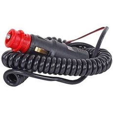 3M spiralformet kabel med Din-kontakt, fleksibel og holdbar.