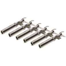 Sett med 6 stk Deutsch Dt pin hunn for trygg elektrisk tilkobling.