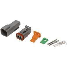 Deutsch Dt 2-Pin kontakt hann og hunn for stabil elektrisk tilkobling.