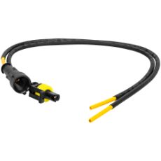 Superseal kontakt 1-pol med kabel, for holdbare elektriske tilkoblinger.