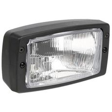 Rektangulær H4 lyskaster, dimensjon 102x184 mm, for en rekke uttalelser.