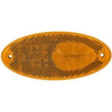 Oval gul LED posisjonslys, 12V og 0,5 meter lang, stilren og funksjonell.