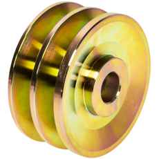 Remskive 2-spors 81 mm for 13 mm reim, pålitelig og holdbar løsning for maskindrift.