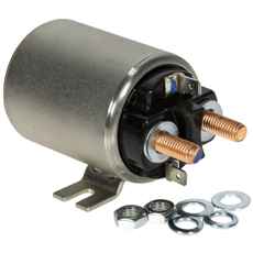 12V solenoid med 80A kapasitet, perfekt for traktorer og landbruksmaskiner.