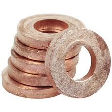 Kobberring Cu med målene 20x10x3mm, 6 stykker for effektive tetninger.